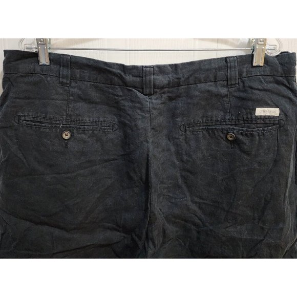 Daniel Cremieux Collection Men's 100% Linen Shorts Black Leisure Casual Size 38 - Picture 5 of 9